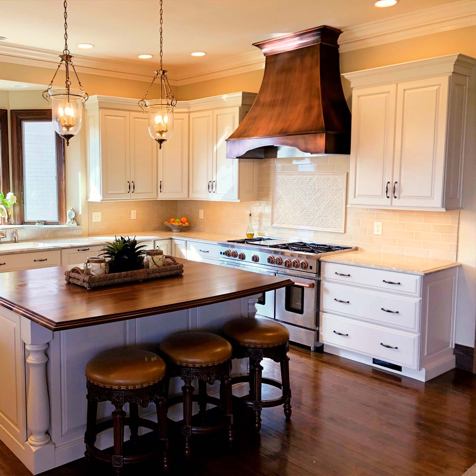 MetalCraft Custom Medium-Aged Copper Range Hood
