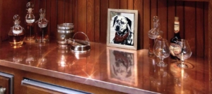 Custom Shiny Copper Countertop