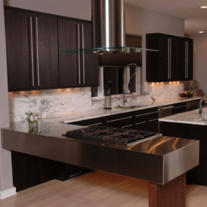MetalCraft Custom Modern Stainless Steel Countertop