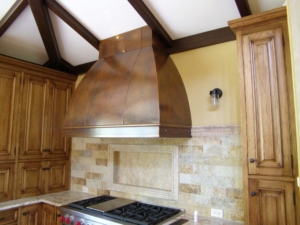 MetalCraft Custom Aged Copper Double Convex Range Hood