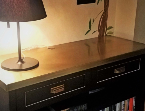 Custom Brushed Brass Countertop