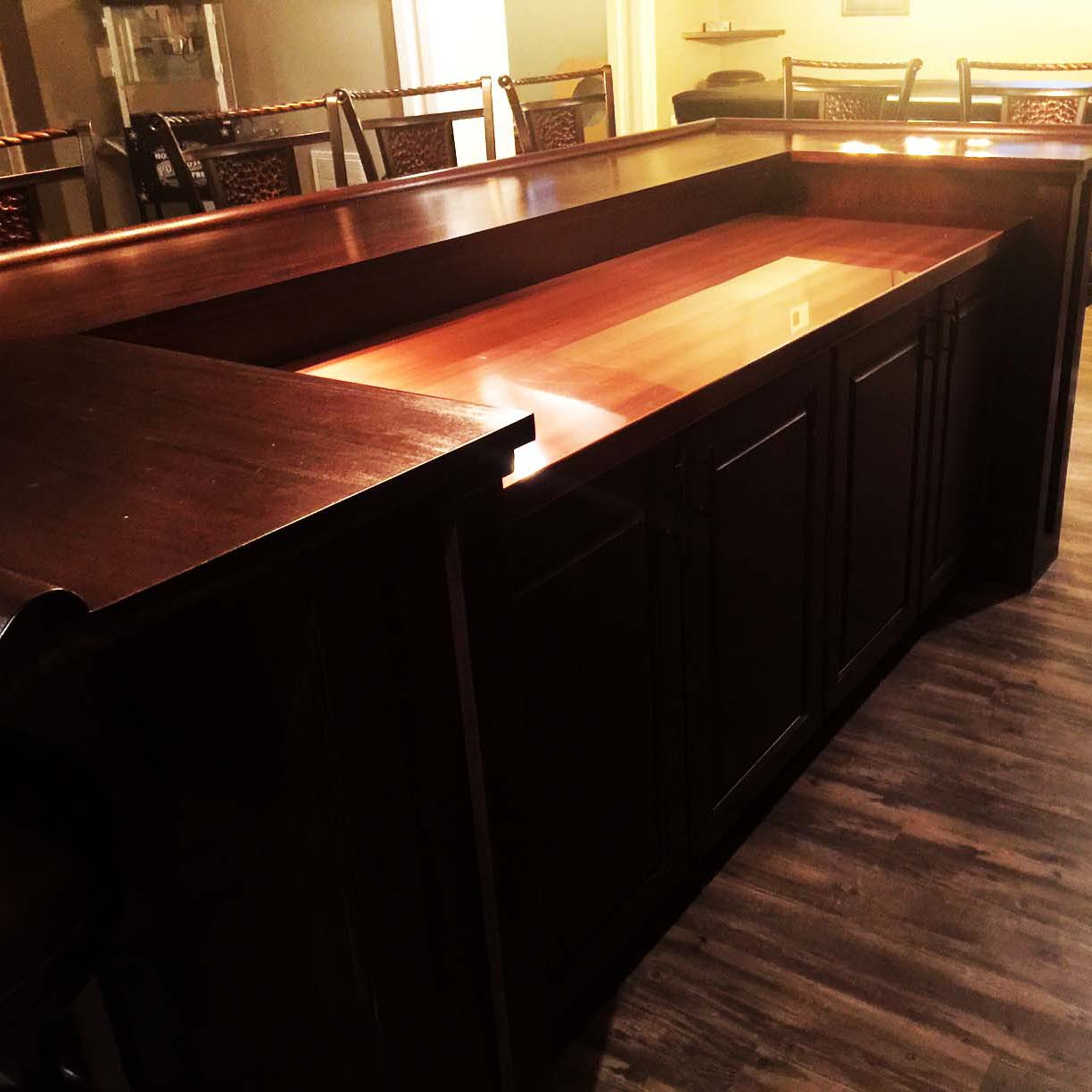 MetalCraft Custom Copper Back Bar Countertop