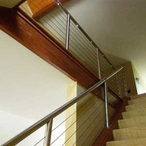 MetalCraft Custom Stainless Steel and Cable Handrail