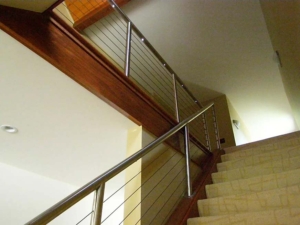 MetalCraft Custom Stainless Steel and Cable Handrail