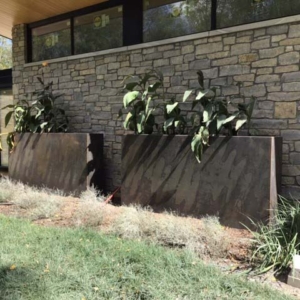 MetalCraft Custom Cor Ten Hot Rolled Steel Planters