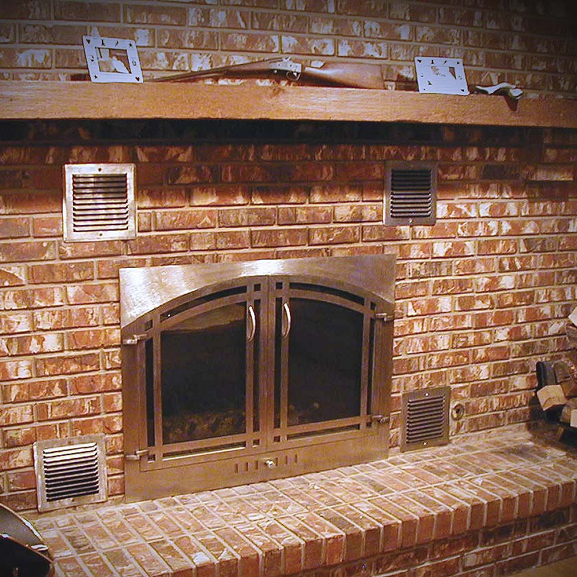 MetalCraft Custom Stainless Steel Fireplace Doors