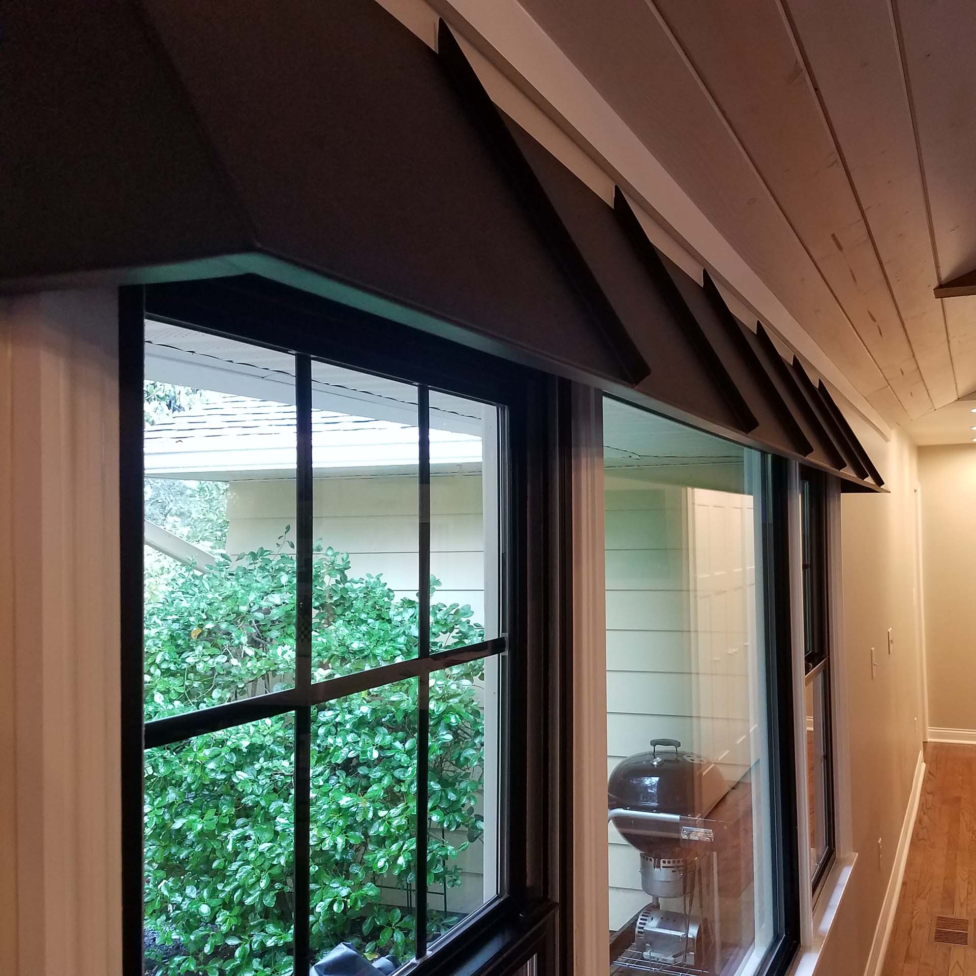 MetalCraft Custom Awning on the Inside