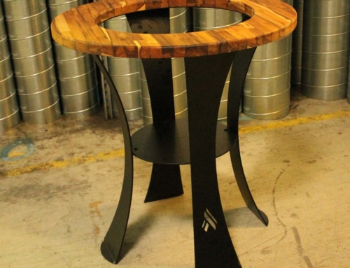 Custom Metal and Wood Table