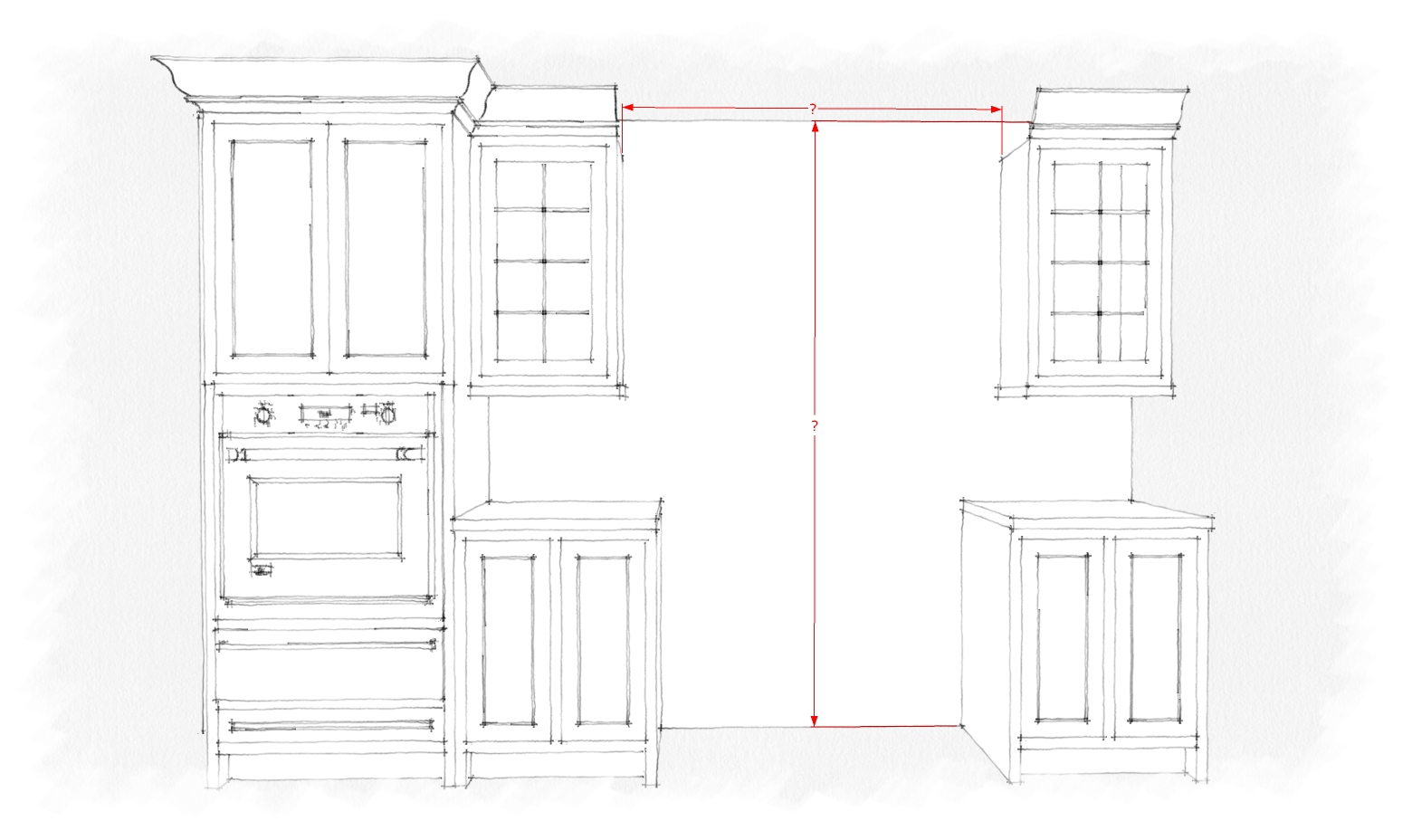 MetalCraft Range Hood Height Width Sketch