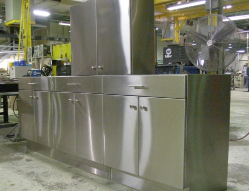Custom Stainless Steel Cabinets for Sauna