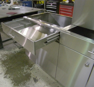 MetalCraft Custom Stainless Steel Cabinets for Sauna