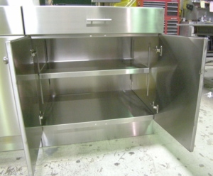 MetalCraft Custom Stainless Steel Cabinets for Sauna